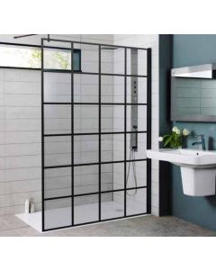 SW6 Crittal Wet Room 800mm x 2000mm, Clear Glass 