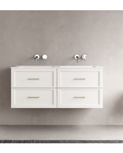LUXE81 Angel 1200 Matte White Cabinet and Matte Basin