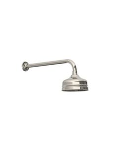 Lefroy Brooks Classic Short Projection Arm with Wall Bracket and 5" Classic Rose - Nickel