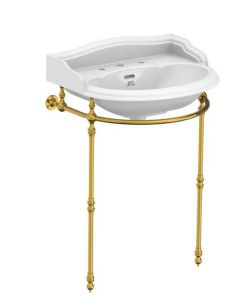 Lefroy Brooks Lissa Doon Basin Stand - Antique Gold