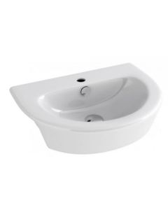 Essentials Arco  550mm Semi Countertop Basin With One Tap Hole