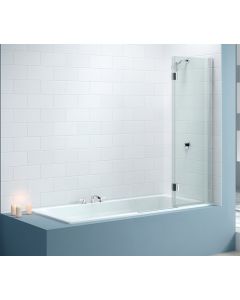 Two Panel Hinged Bath Screen (Right)