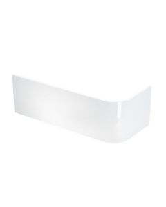 Viride offset bath panel 1700 x750 x 540mm in White Gloss