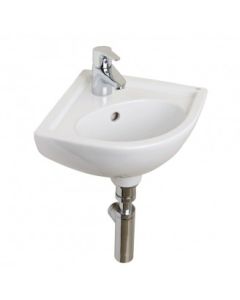 Experience Style With RAK Compact Corner Basin 1 Tap-Hole