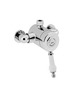 Glastonbury Exposed Shower Valve with Top Outlet Chrome