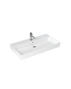 Shoreditch Frame 850mm Wall Mounted 1 Tap Hole Basin