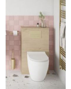 550 x 228 x 919mm Toilet Furniture Unit - Castilla Oak