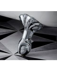 Discover Style with Tilbury Corner Bath Feet in Chrome