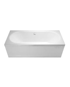Verde 1700 x 750 x 415mm Double ended Bath - White Gloss