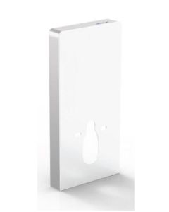 Essentials Senso Smart Touch Free Wave Flush Wall Hung Cistern Frame with White Glass Finish