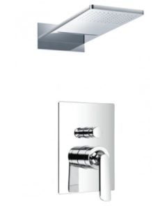 Just Taps Cascata Single Lever Concealed Diverter With 2 Outlets Overhead Shower