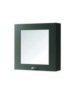 SW6 Astley 1-Door Mirror Cabinet 600mm - Matt Grey