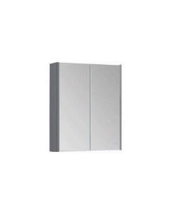 SW6 Options 500mm 2-Door Mirror Cabinet Basalt Grey
