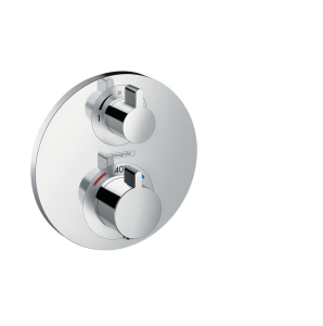 Hansgrohe Ecostat S New Chrome Concealed Thermostatic Shower Valve With Diverter Valve 