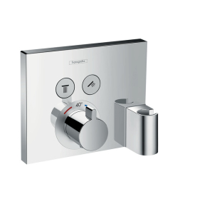Hansgrohe Select Chrome Concealed Thermostatic Shower Valve With 2 Outlets And Handset Station