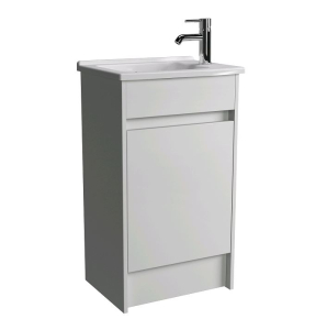 Vitra S50 500 x 375 Compact Basin & Floor Standing Unit 1 Tap Hole - White