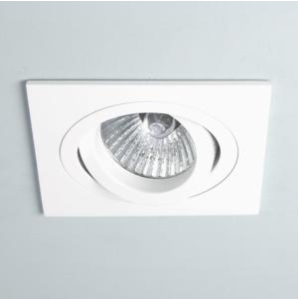 Astro Lighting Taro Square Adjustable Fire Rated Fixed Downlight White Finish 