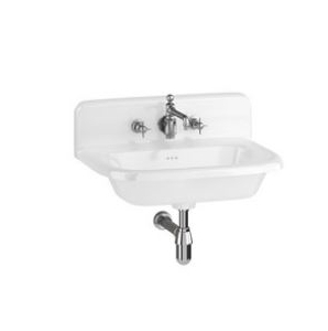 Burlington Natural Stone Resin 650 x 470 Basin With Overflow & Upstand Supplied No Tap Hole