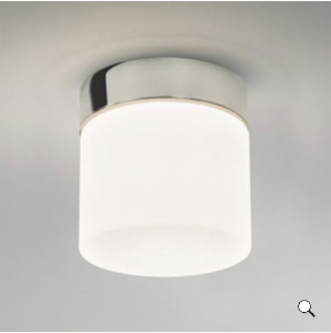 Astro Lighting Sabina Bathroom Ceiling Light Chrome Finish With White Opal Glass Diffuser