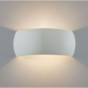Astro Pella rectangular plaster ceramic wall light horizontal vertical up down