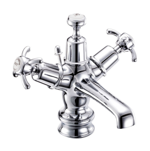Burlington Anglesey Regal 1 Tap Hole Basin Mixer With Pop Up Basin Waste Quarter Turn