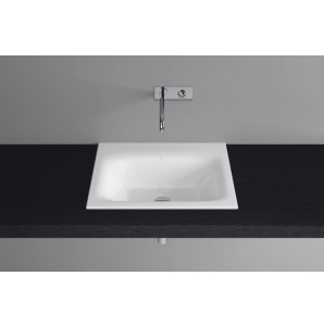 Bette Lux Built In Basin 600 X 480 No Tap Hole White Steel Basin