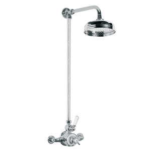 Godolphin Exposed Thermo Shower Valve With Riser & 200mm Shower Rose