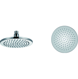 225mm Round Chrome Plated Brass Shower Head with Brass Swivel Elbow