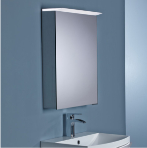 Roper Rhodes Vantage 700 x 500mm Illuminated Single Door Mirror Cabinet With Light & Shaver Socket