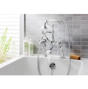 Crosswater Belgravia Crosshead Bath Shower Mixer With Hose & Handset Chrome