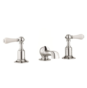Crosswater Belgravia Lever Basin 3 Hole Set (without Pop-up Waste) Chrome