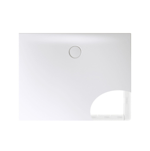 Bette Floor Side T1 1000 X 900mm Square White Steel Wet Room Shower Tray Inc Support And White Waste