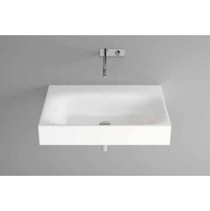Bette Lux Wall Mounted Basin 600 X 480 No Tap Hole Steel White Basin