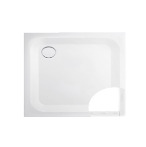 Bette Ultra T1 900 X 600mm White Slim Steel Wet Room Shower Tray Inc Support And White Waste