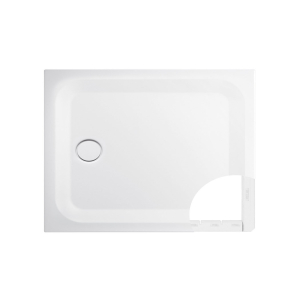 Bette Ultra T1 1100 X 750mm White Slim Steel Wet Room Shower Tray Inc Support And White Waste