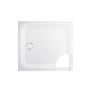 Bette Ultra T1 1100 X 1100mm White Slim Steel Wet Room Shower Tray Inc Support And White Waste