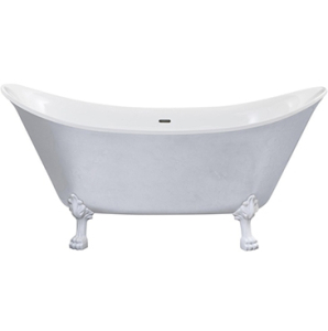 Heritage Lyddington Freestanding Acrylic Double Ended Bath - Stainless Steel