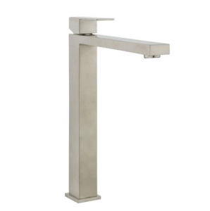 Crosswater Essential Verge Tall Basin Monobloc Mixer Brushed Stainless Steel Effect