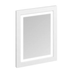 Burlington Framed 60 Mirror with LED illumination - Matt White