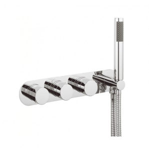Crosswater Central thermostatic shower valve with 3 way diverter - Chrome