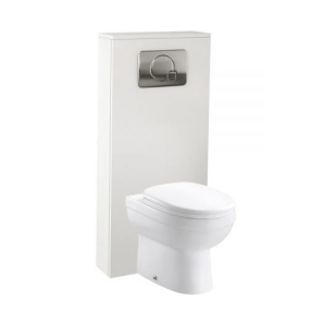 Essentials Echo Cistern Frame Cover in White Gloss