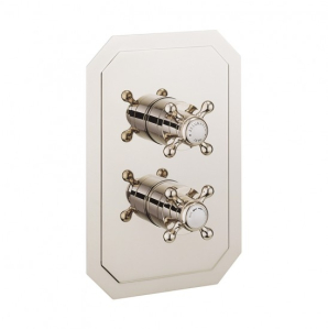 Crosswater Belgravia Crosshead Concealed Thermostatic Shower Valve With Diverter (3 Outlet) Nickel