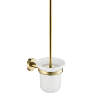 Toilet Brush Holder Brushed Brass