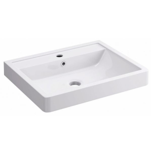 Essentials Flite 600x480mm Basin With One Tap Hole