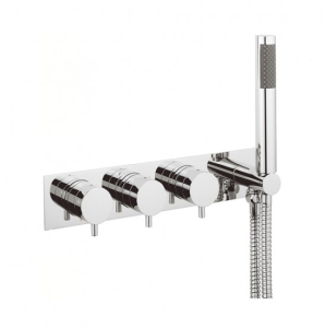 Crosswater Kai Lever thermostatic shower valve with 3 way diverter - Chrome