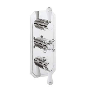 Crosswater Belgravia 3 Outlet 3 Handle Concealed Thermostatic Shower Valve PORTRAIT