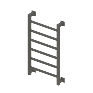 Eastbrook Loxley 800 x 600mm Square Heated Towel Rail Matt Anthracite