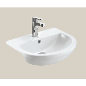 Essentials Ivo / Flite 550mm Semi Countertop Basin With One Tap Hole