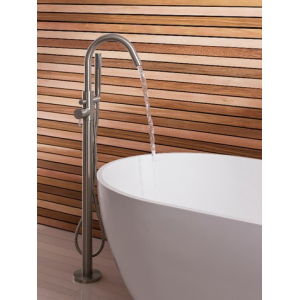 Crosswater MPRO Free Standing Bath Shower Mixer With Handset Brushed Stainless Steel Effect
