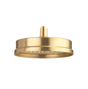 Crosswater MPRO Industrial 200mm Shower Head Unlacquered Brushed Brass